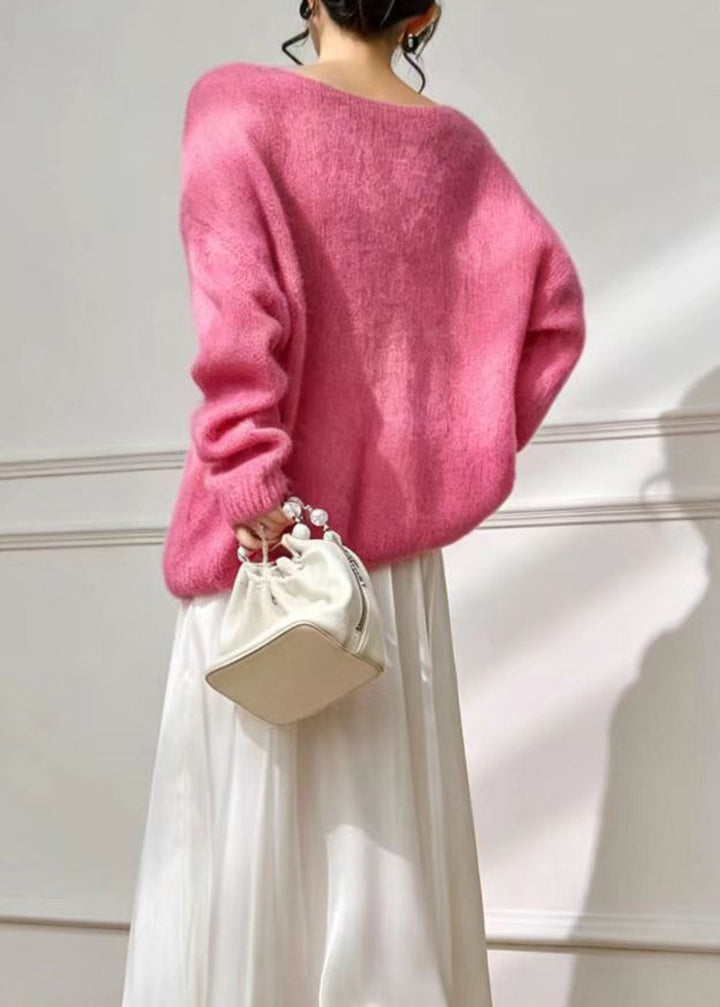 Women's Sweater with Round Neck and Loose Fit