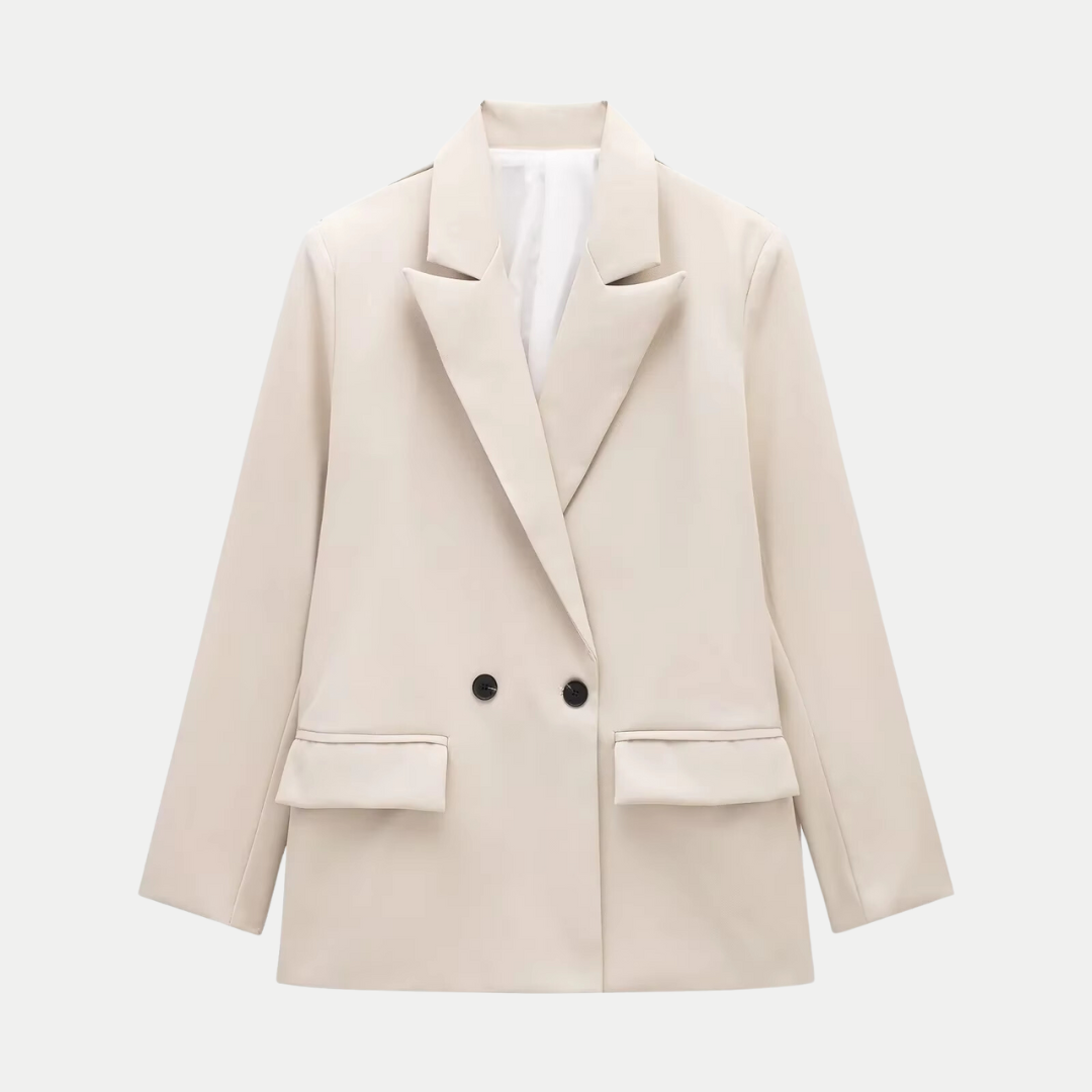 Elegant and Modern Women's Double-Breasted Blazer