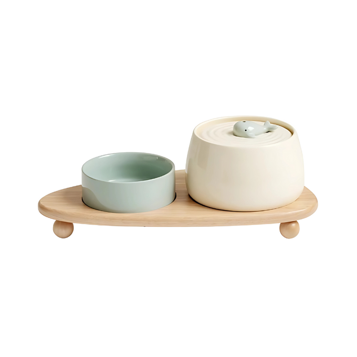 Siporia Automatic Ceramic Pet Water Fountain for Cats & Dogs