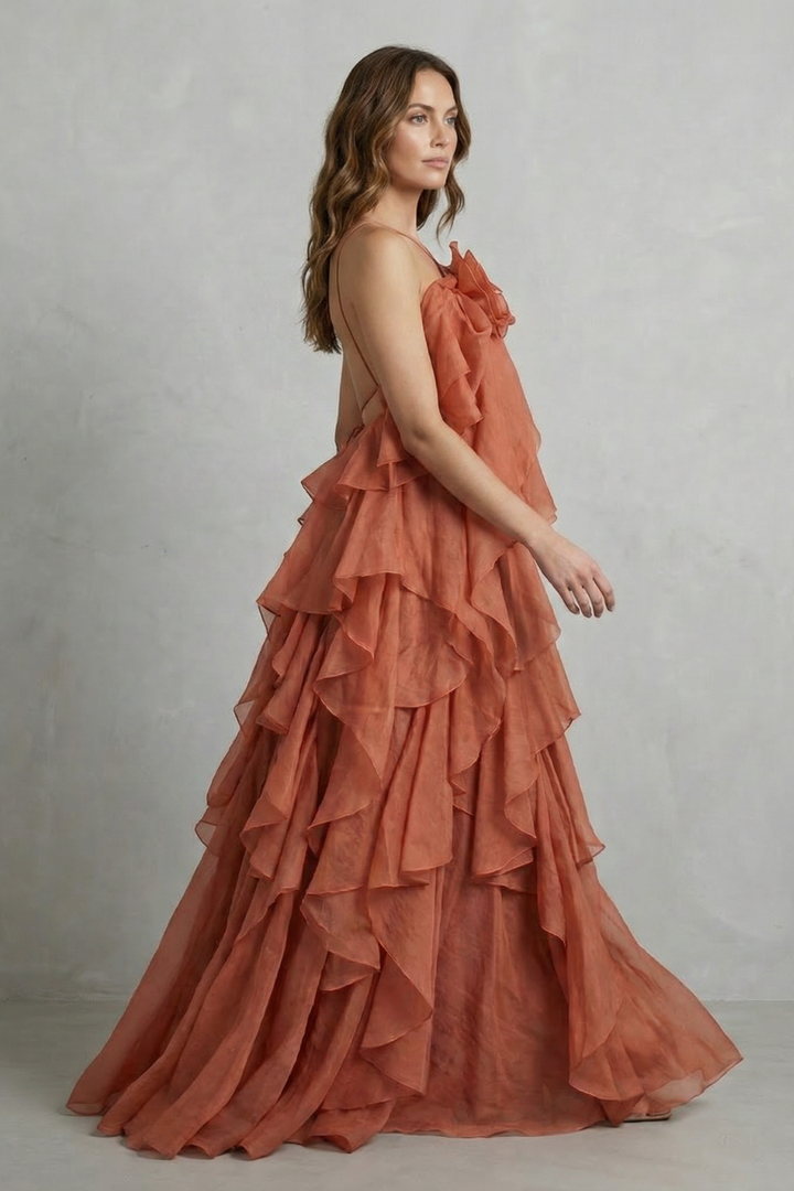 Bellarose – Layered ruffle statement – Maxi dress