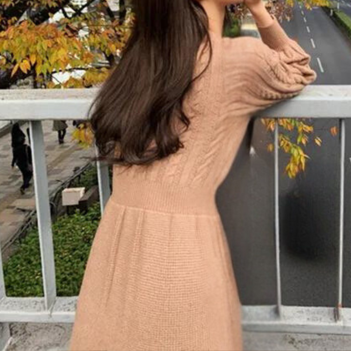 Comfortable Knit Dress for Women with Timeless Design - Elora