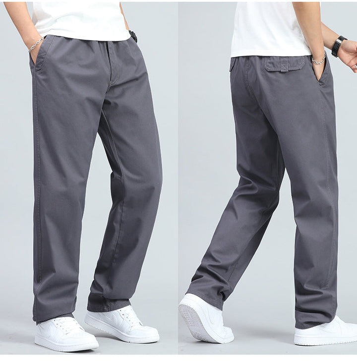 LAURENT MONACO | MEN'S WIDE COTTON PANTS