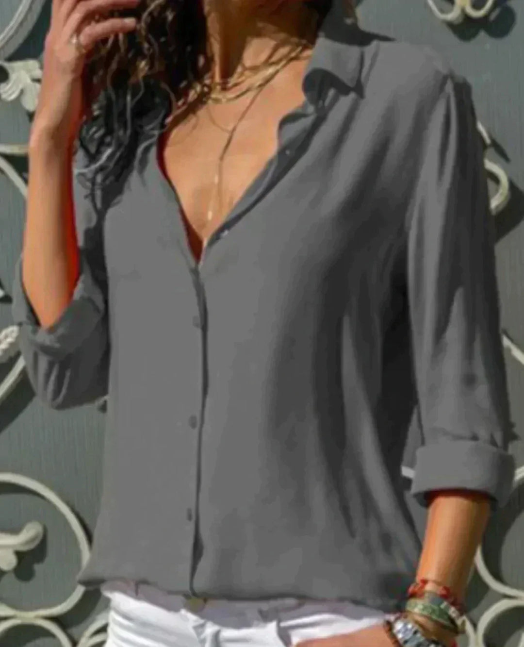 Classic Button-Up Top