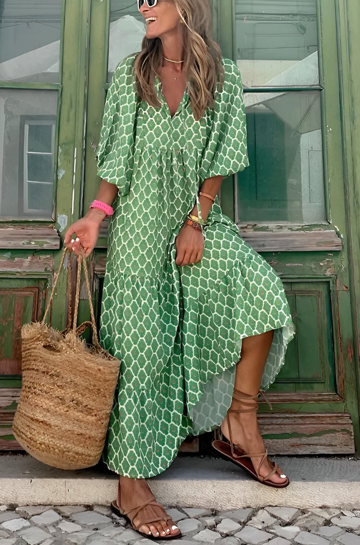 Vanessa™  |  Long Maxi Dress Print