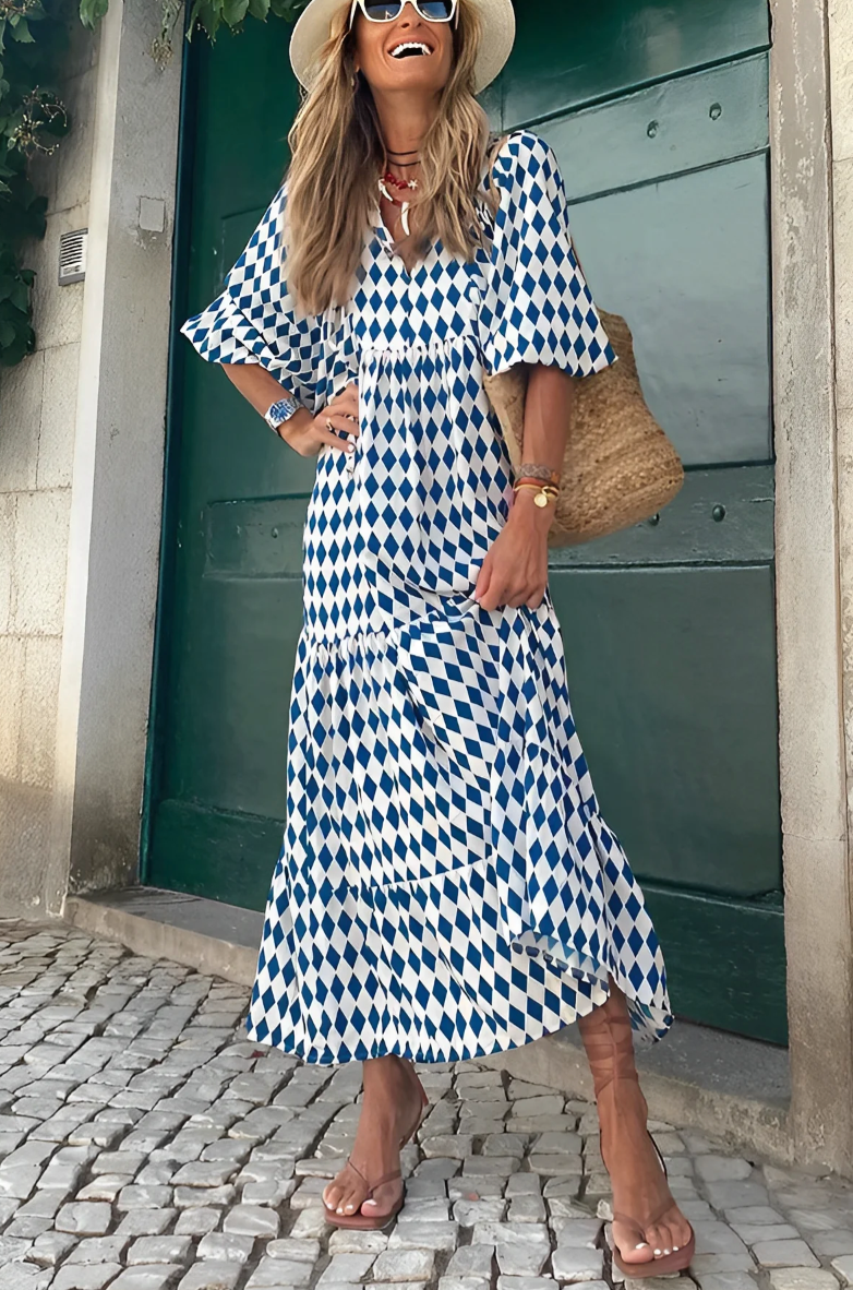 Vanessa™  |  Long Maxi Dress Print