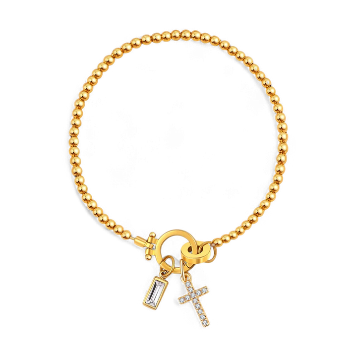 Eli Personal Bracelet with Cross Pendant - Elena Harper
