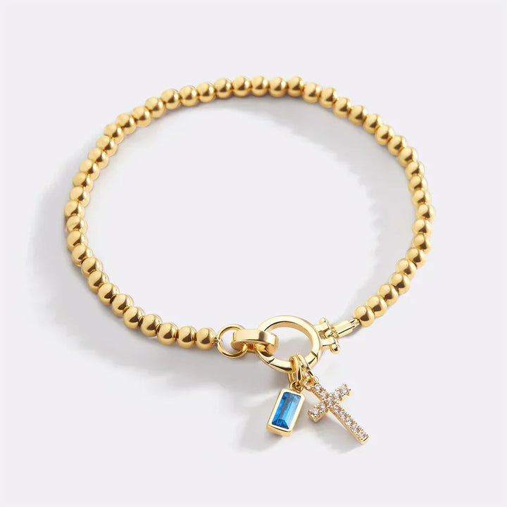 Eli Personal Bracelet with Cross Pendant - Elena Harper