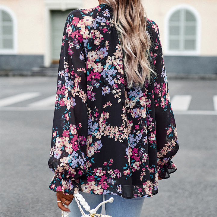 Evangeline™ Ladies' Blouse with Floral Print
