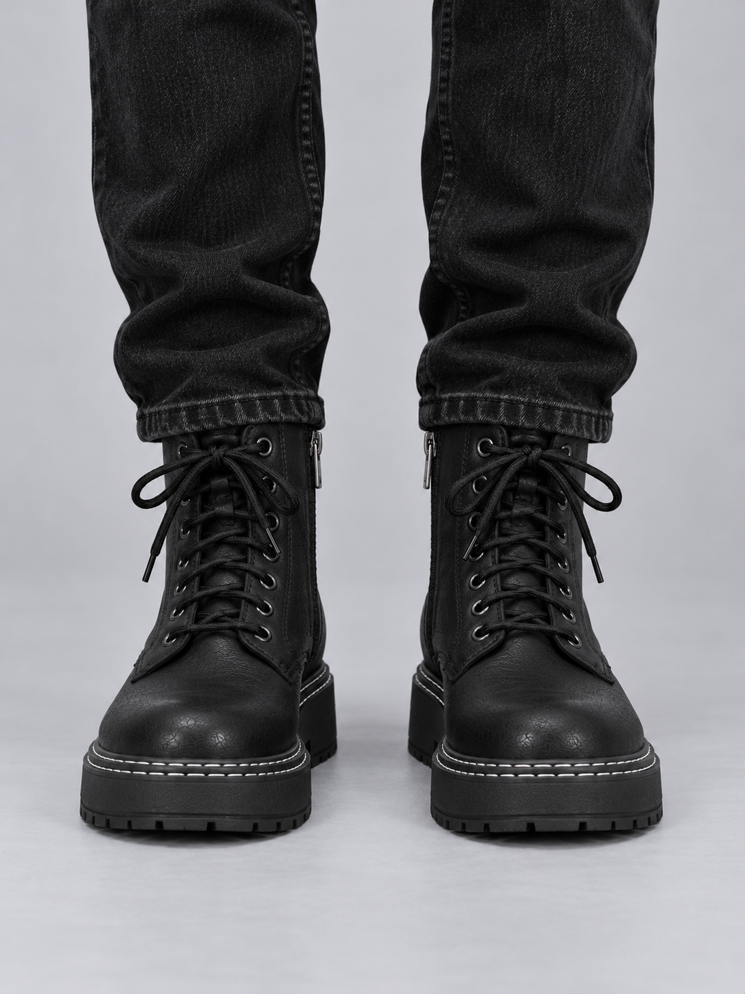 Men’s Chunky Lace Up Ankle Boots
