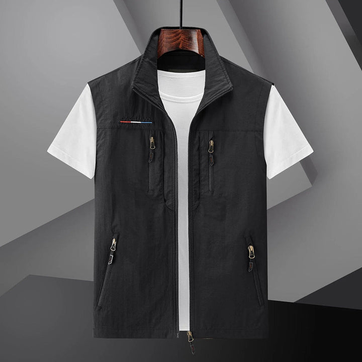 Karlo Men's Sleeveless Zip-Up Outdoor Vest - Elena Harper