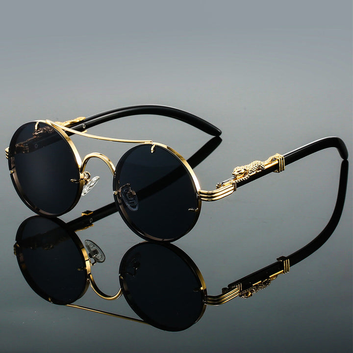 Laurent Monaco Retro Style Sunglasses, view 6 - Elena Harper