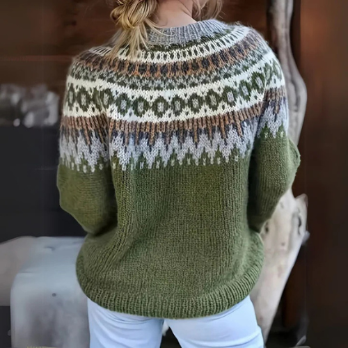 Maud – Warm jumper with winter pattern