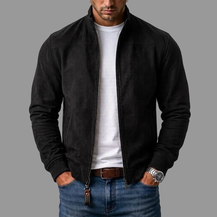 LAURENT MONACO | SUEDE BOMBER JACKET FOR MEN