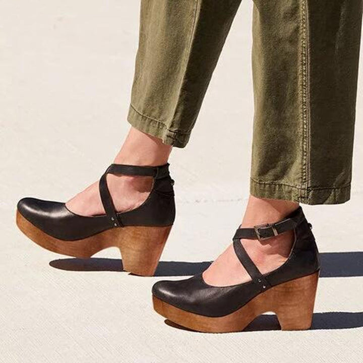 Jocelyn | Women's Buckle Strap Platform Heels