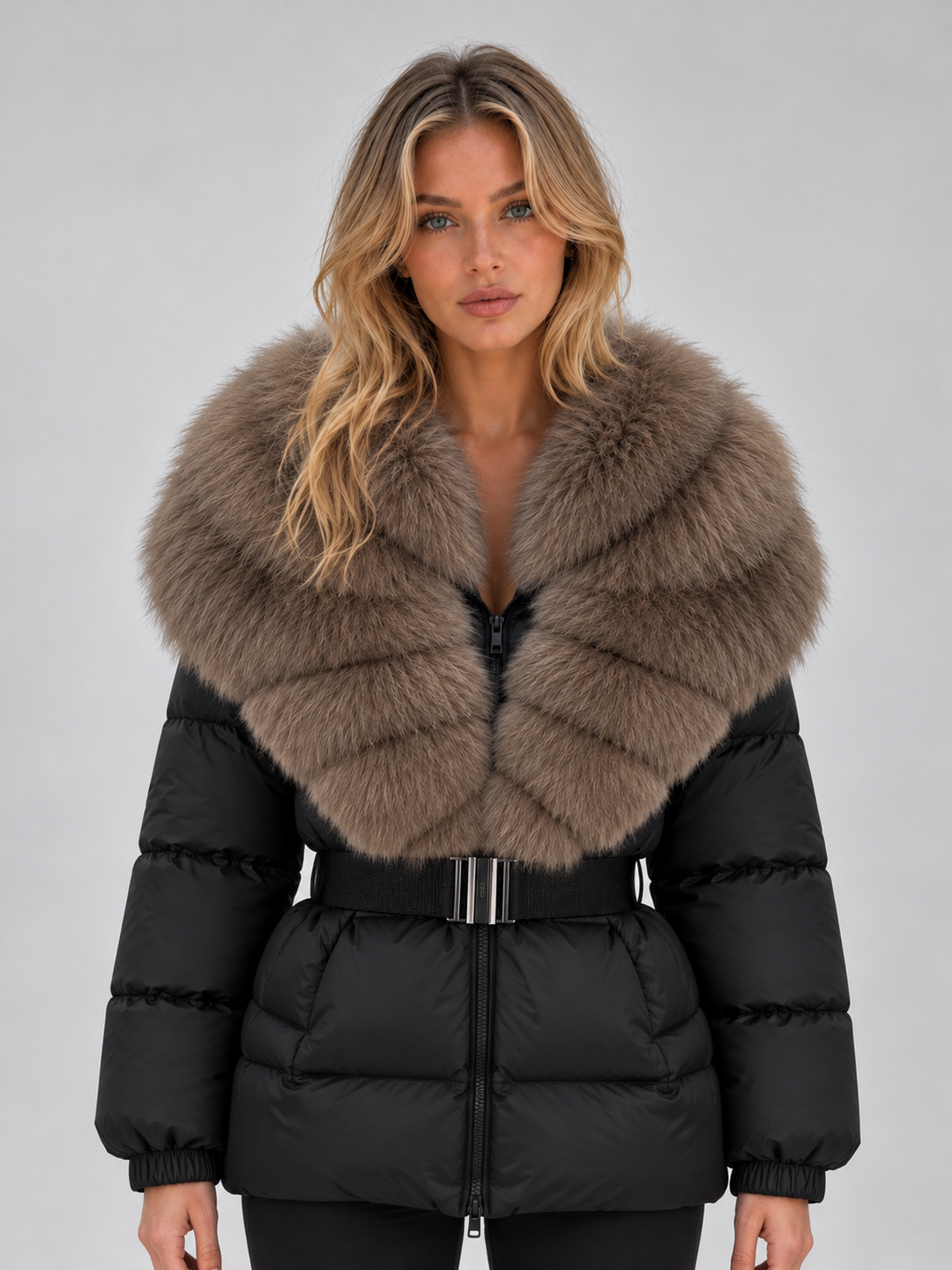 Women’s Hooded Faux Fur Puffer Jacket