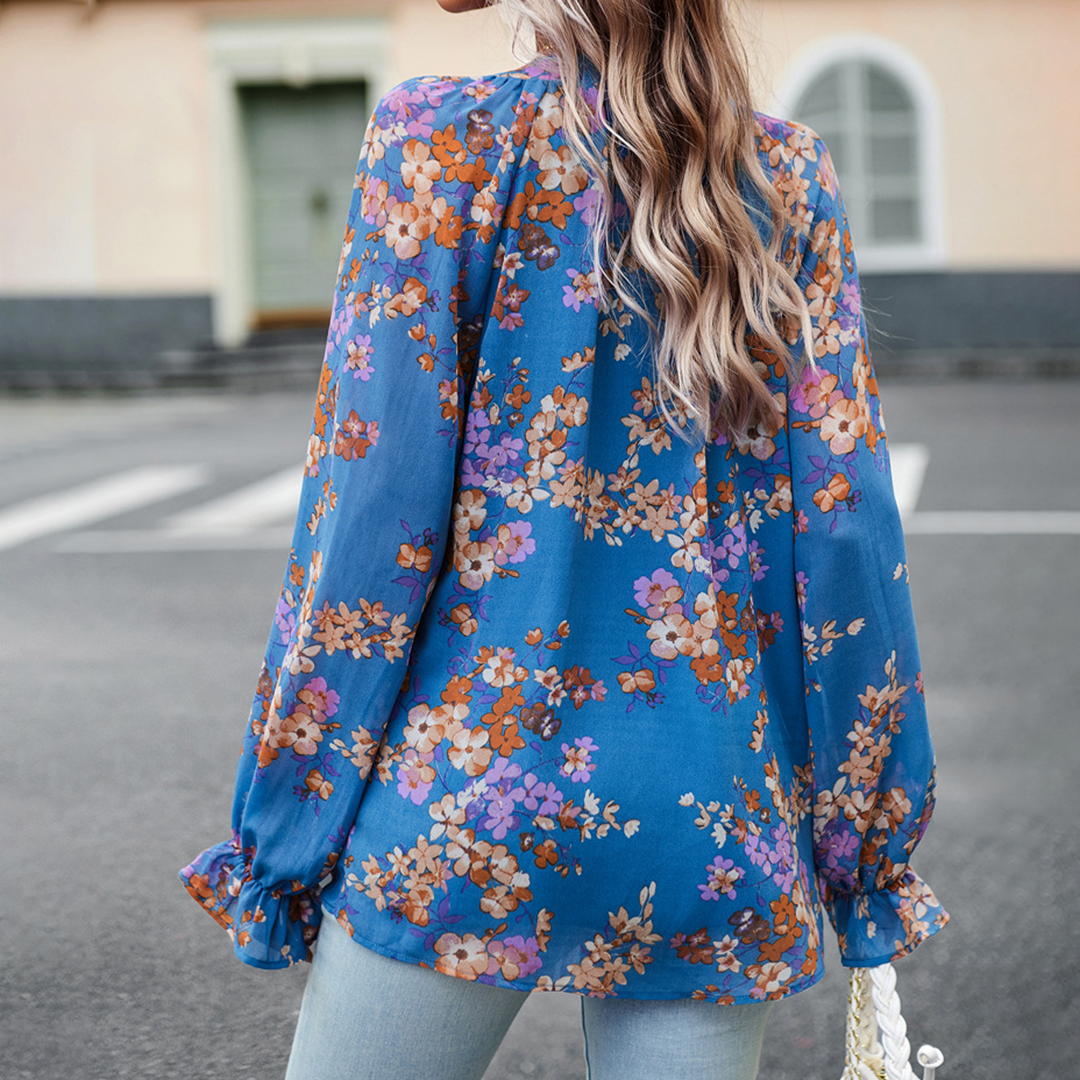 Evangeline™ Ladies' Blouse with Floral Print