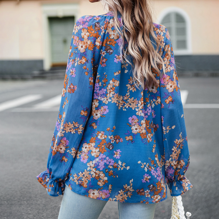 Evangeline™ Ladies' Blouse with Floral Print