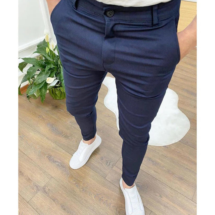 Georges Men's Stretch Trousers, view 3 - Elena Harper