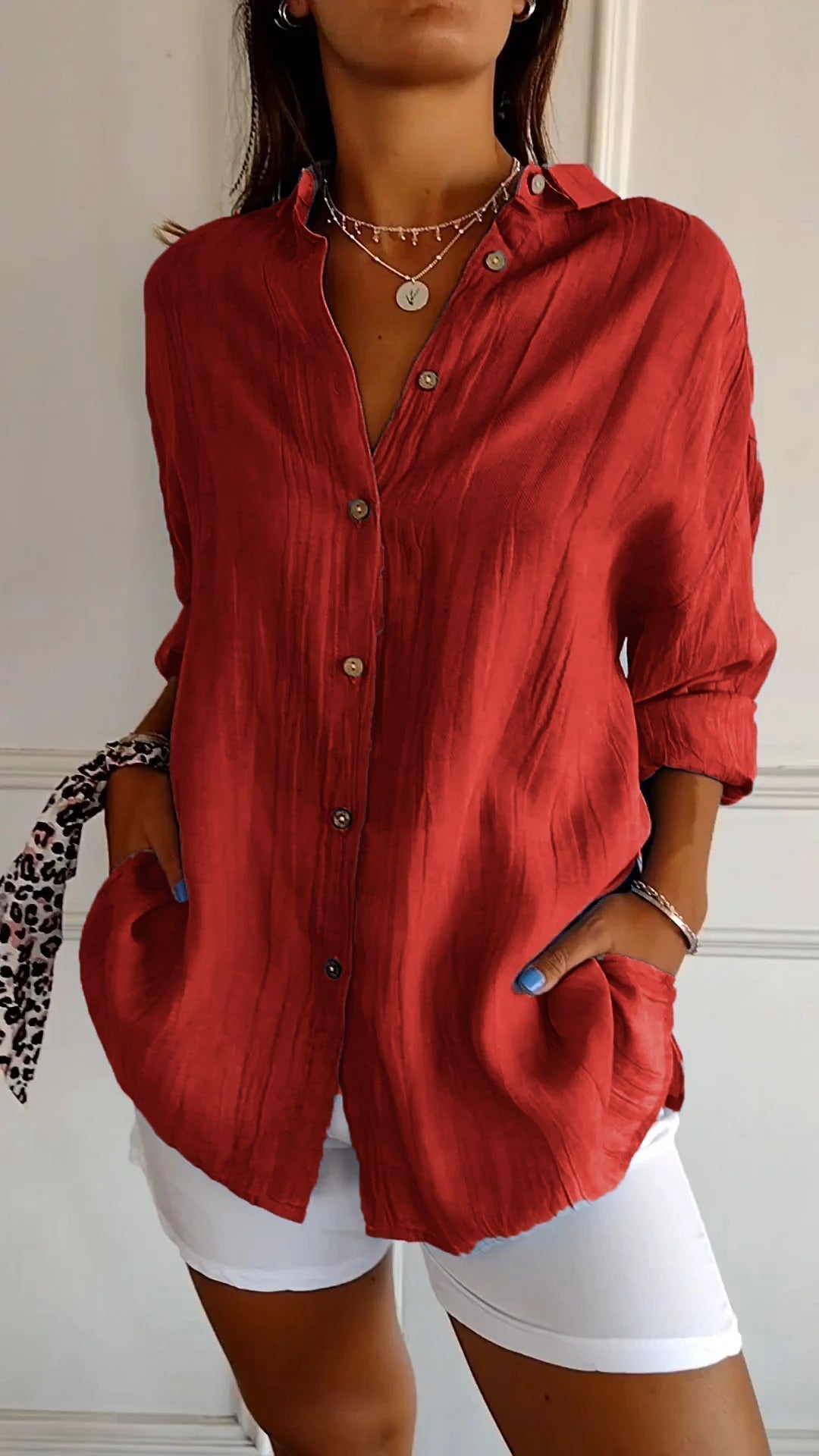 Ladies' Blouse | Pleated Design & Flattering Fit