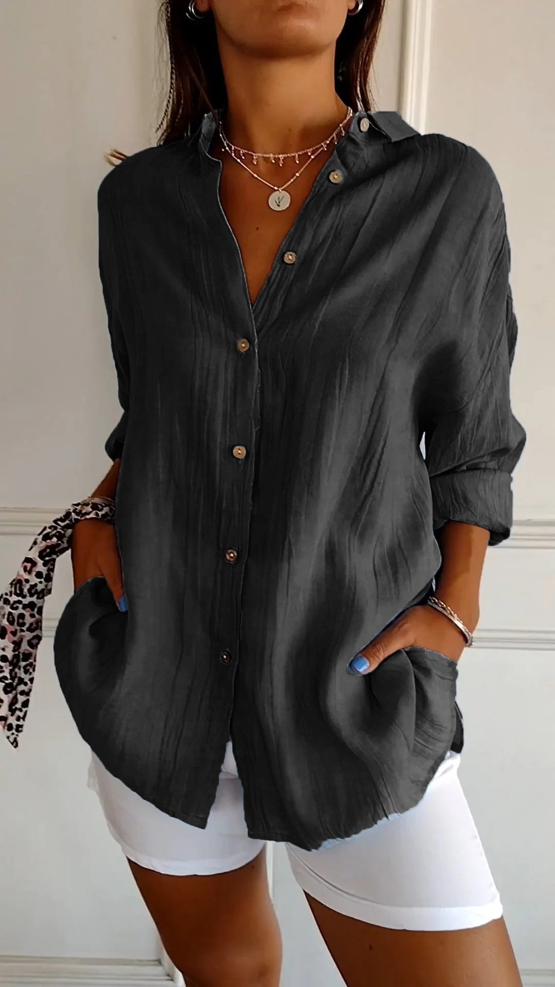 Ladies' Blouse | Pleated Design & Flattering Fit