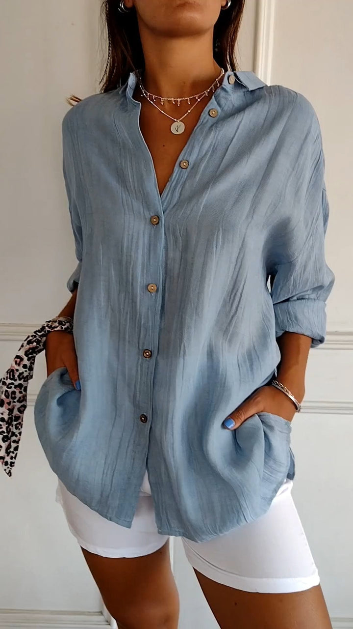 Ladies' Blouse | Pleated Design & Flattering Fit