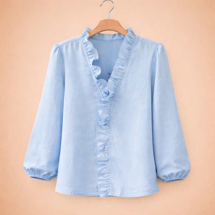Women's Blouses V-Neck | Ruffles & Flowing Fit