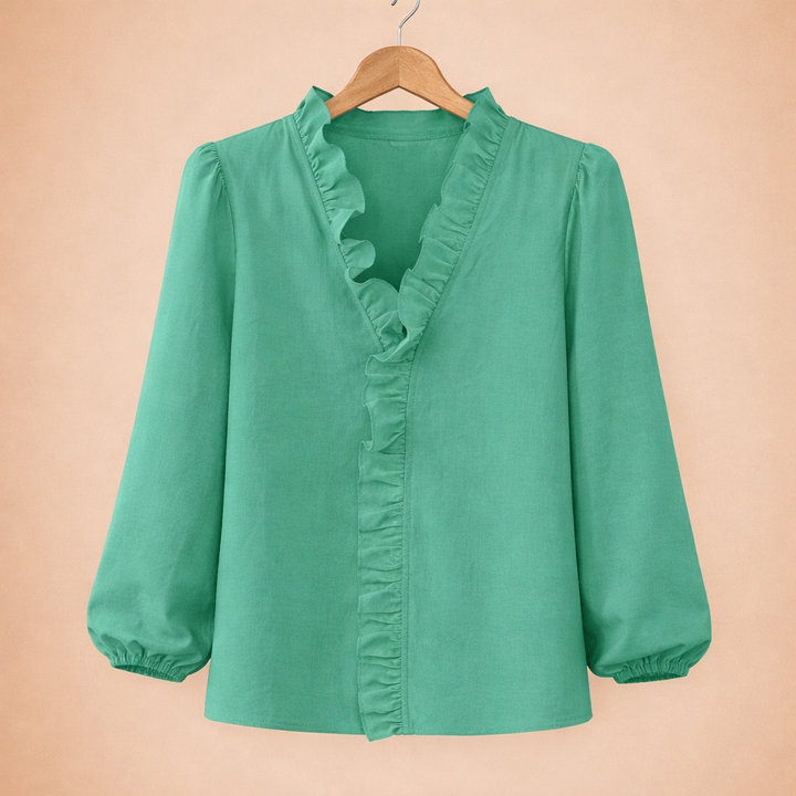 Women's Blouses V-Neck | Ruffles & Flowing Fit