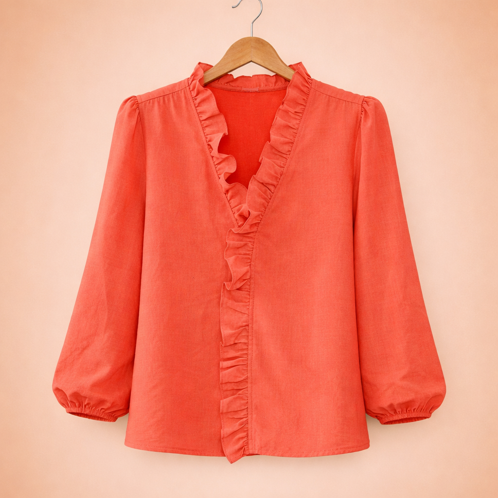 Women's Blouses V-Neck | Ruffles & Flowing Fit