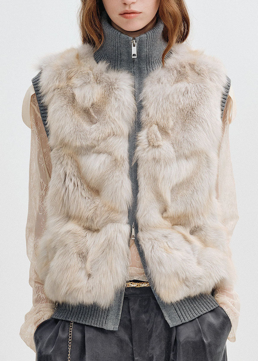 Women's Vest with Zipper and Relaxed Fit