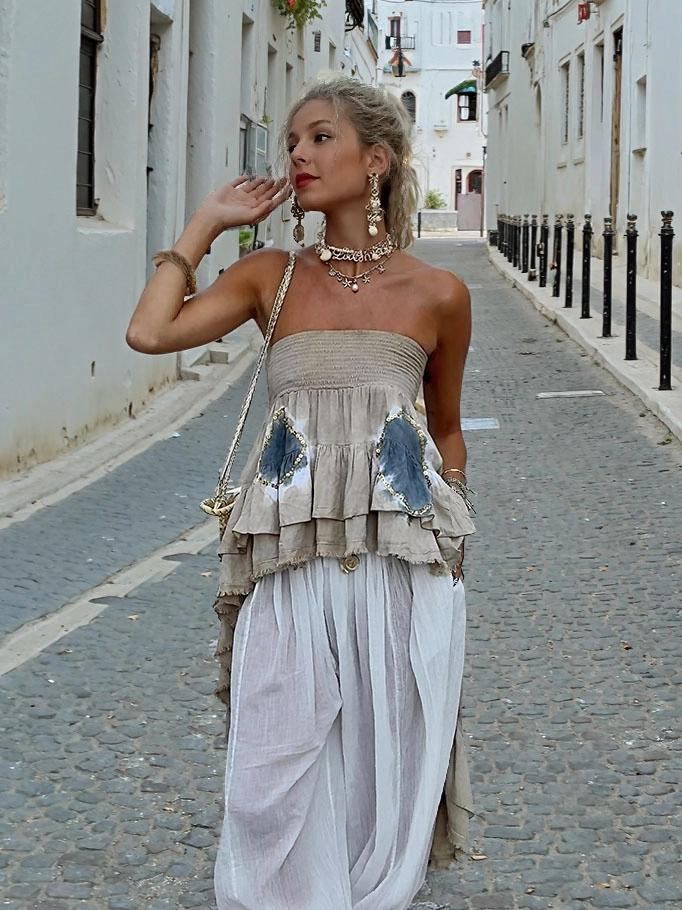 Bohemian Harem Pants Set