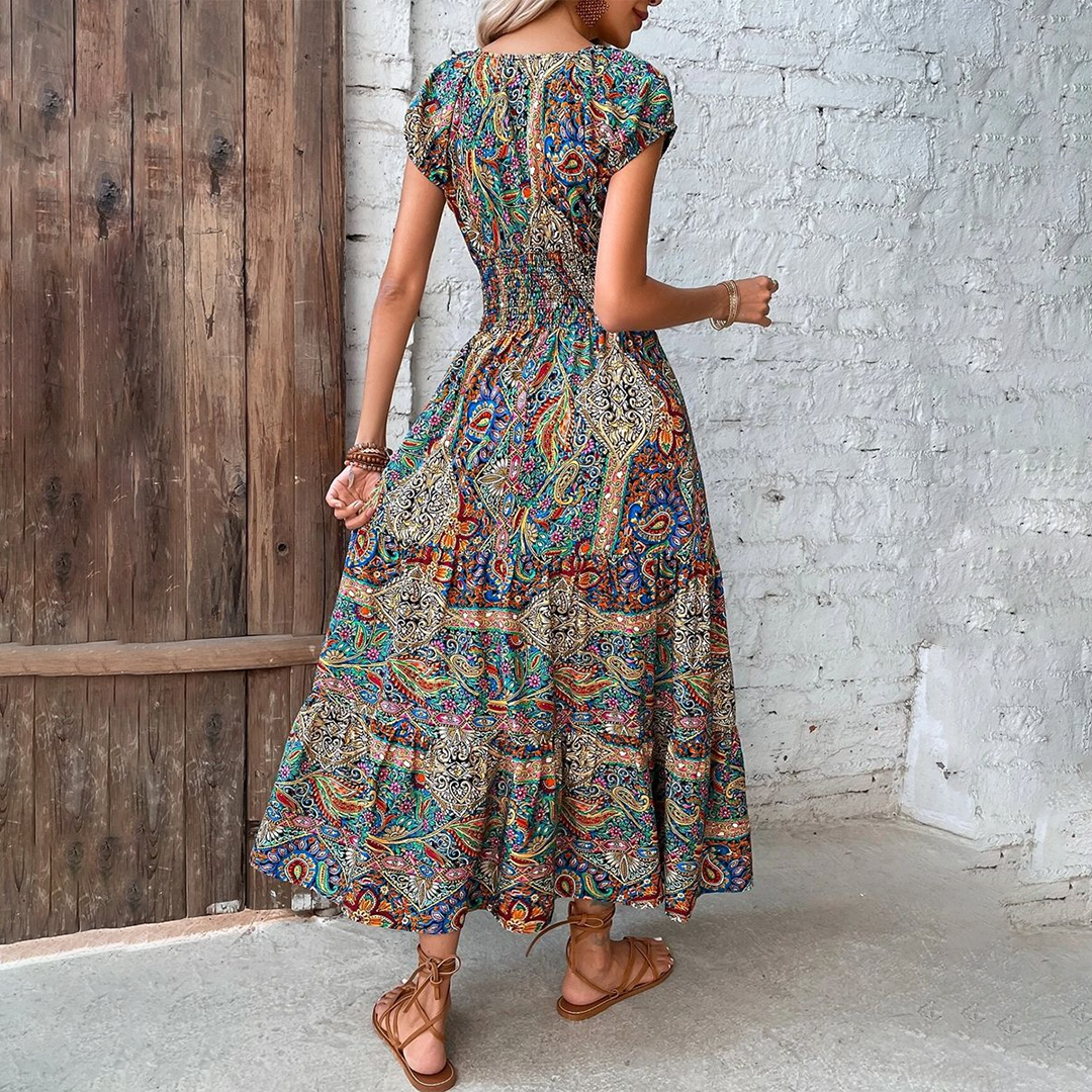 Boho Maxi Summer Dress for Women - Elvira