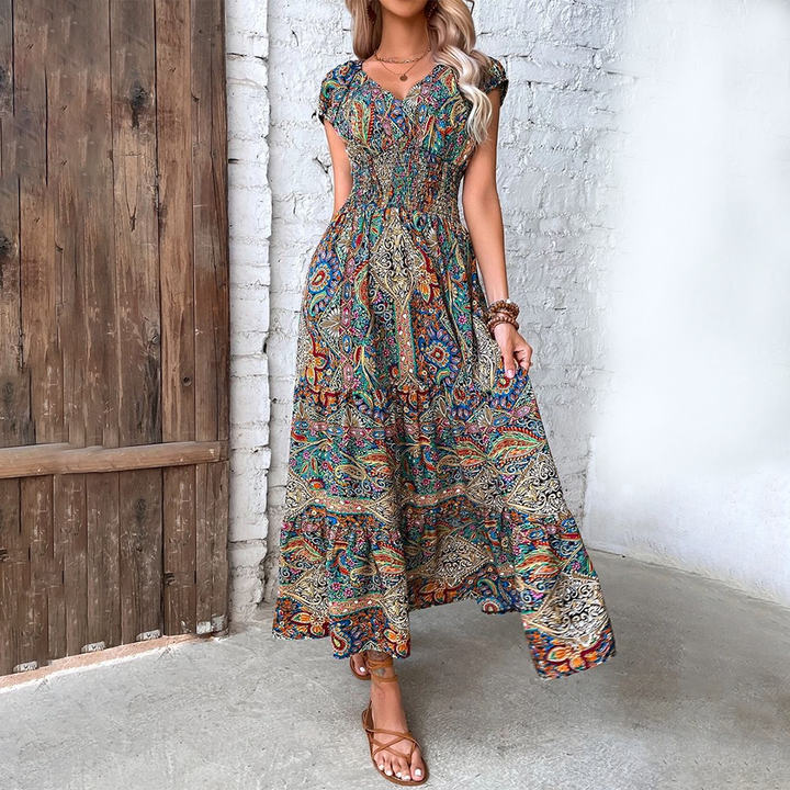 Boho Maxi Summer Dress for Women - Elvira