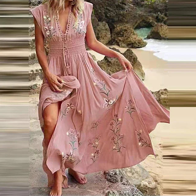 Boho Maxi Summer Dress for Women - Odessa