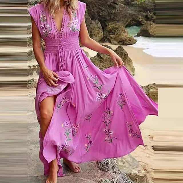Boho Maxi Summer Dress for Women - Odessa