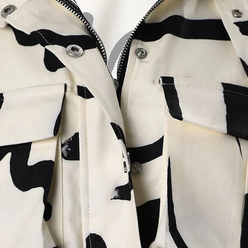 Bomber Jacket for Women Cropped | Stand-Up Collar & Windproof