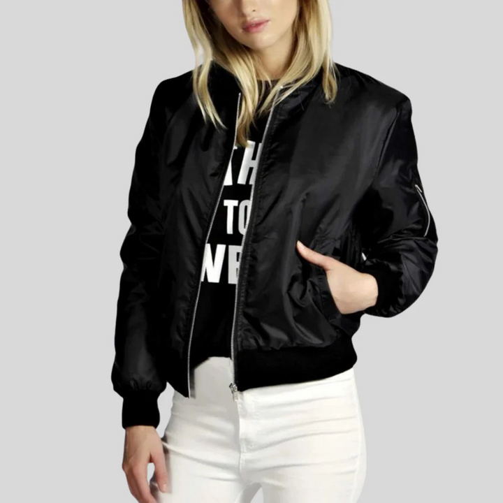 Ladies' Bomber Jacket | Light & With Zipper