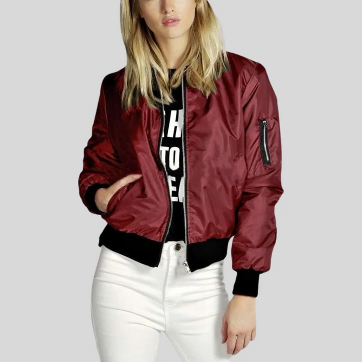 Ladies' Bomber Jacket | Light & With Zipper