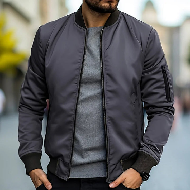 Bomber Jacket for Men | Zipper & Arm Pocket