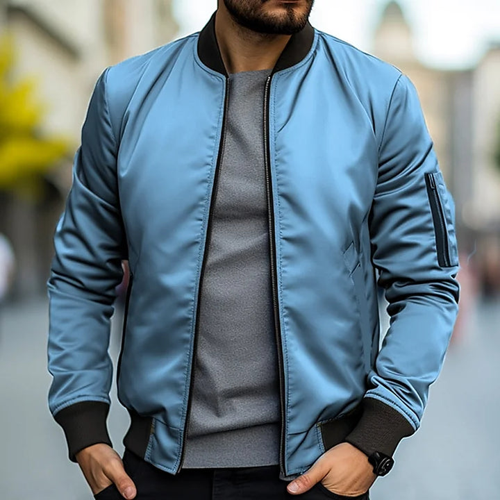 Bomber Jacket for Men | Zipper & Arm Pocket