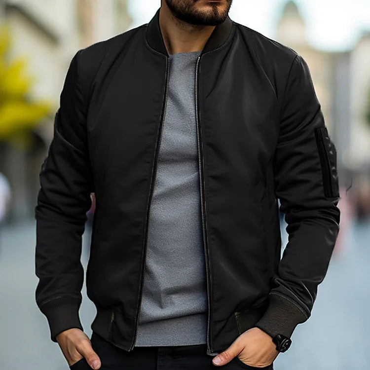 Bomber Jacket for Men | Zipper & Arm Pocket
