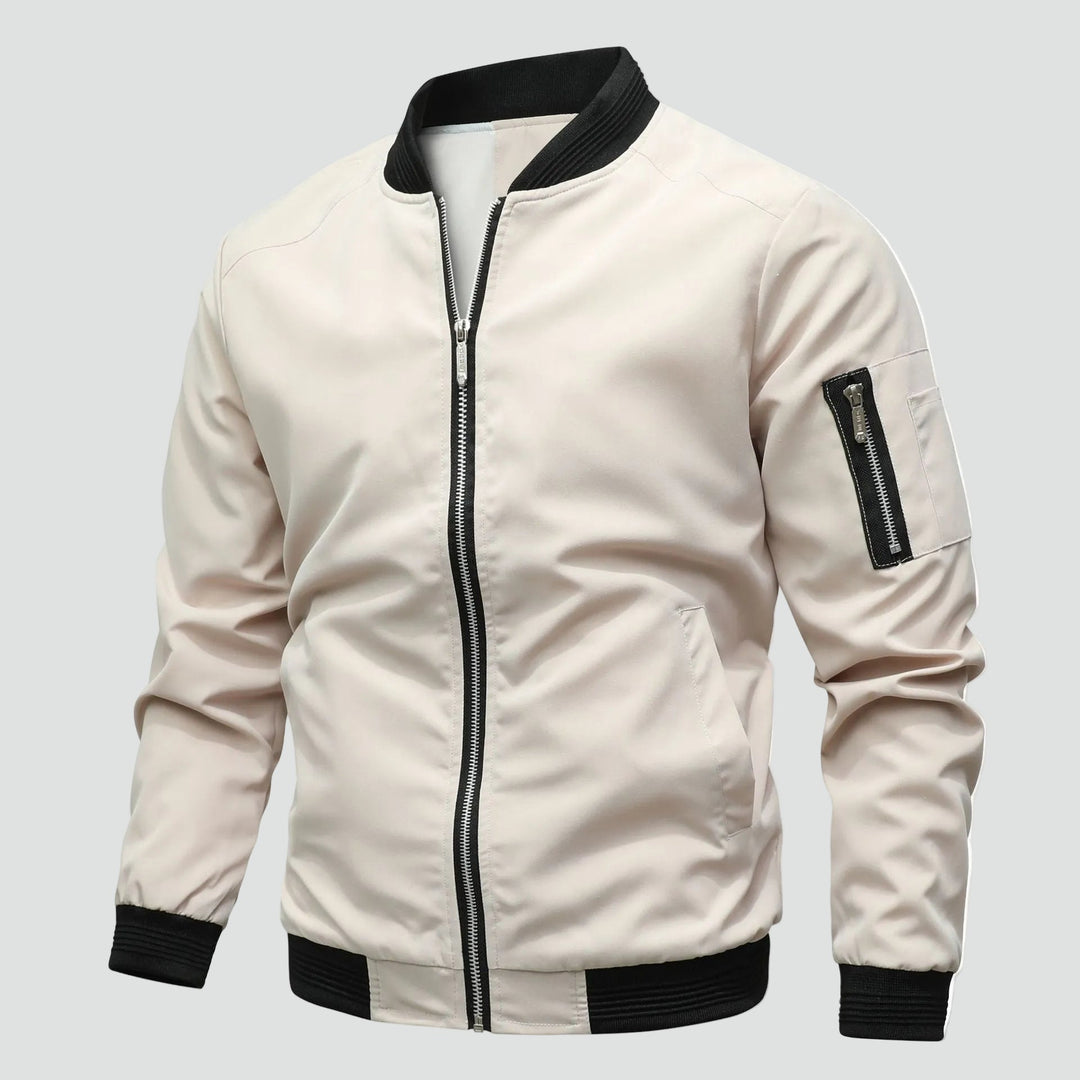 Bomber Jacket for Men | Zipper & Arm Pocket