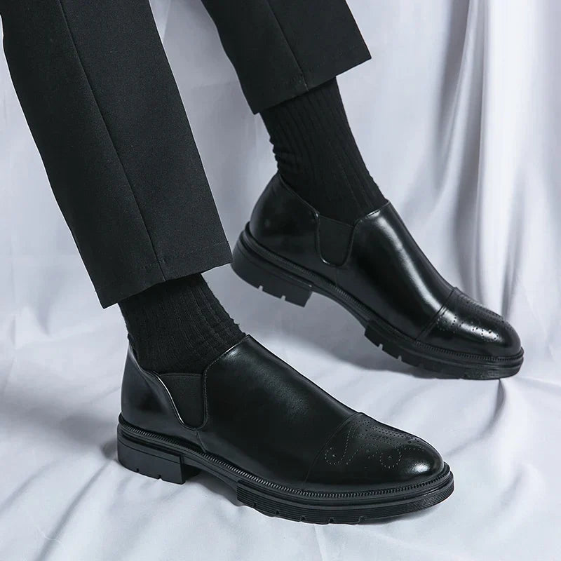 Men's Boots with Cleated Sole