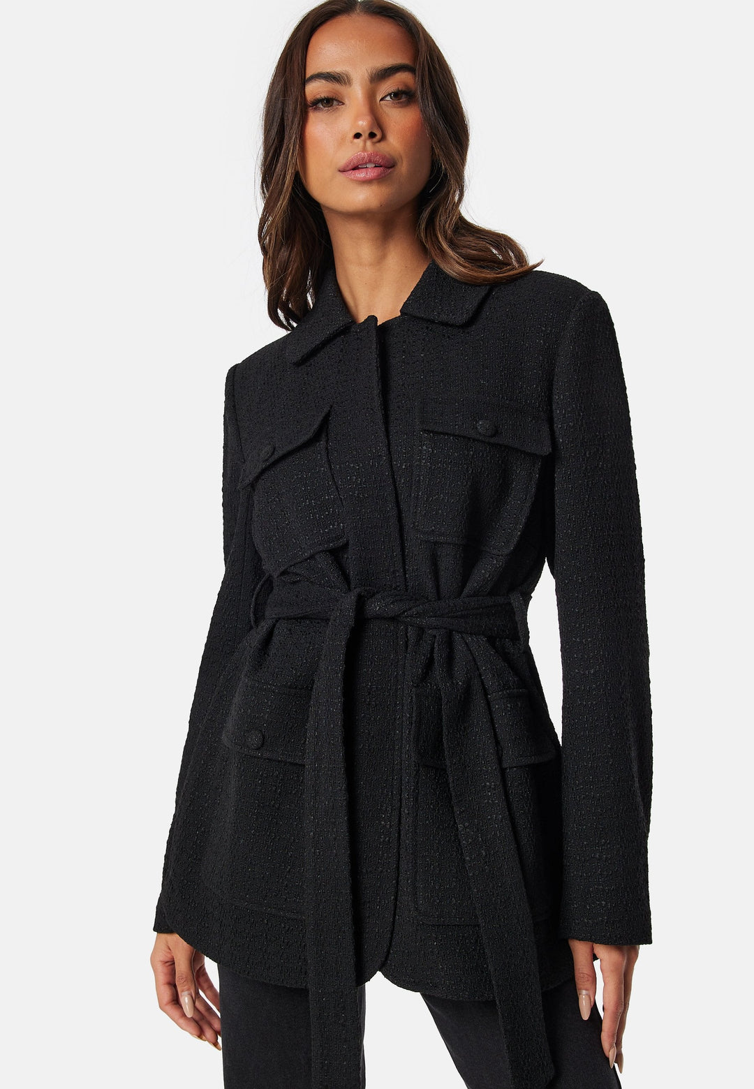 Bouclé Shacket for Women | Lightweight & Tailorable