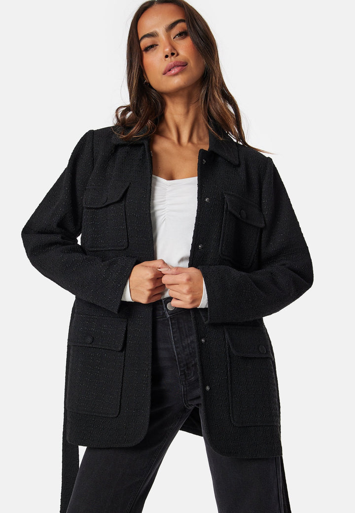 Bouclé Shacket for Women | Lightweight & Tailorable