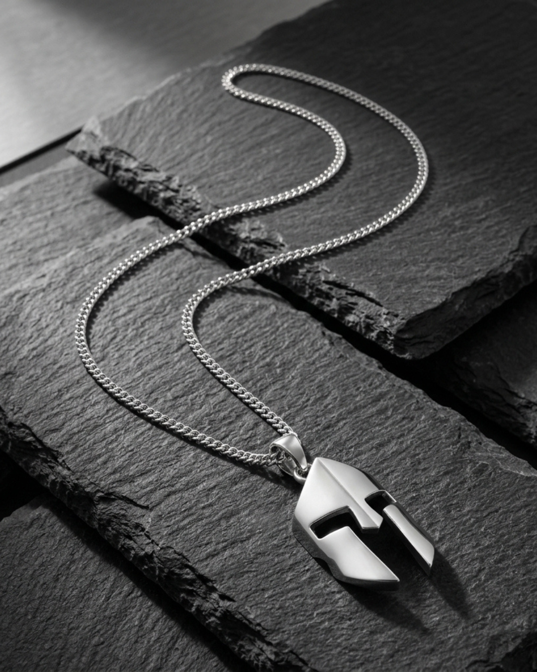 Spartan Helmet Pendant Necklace