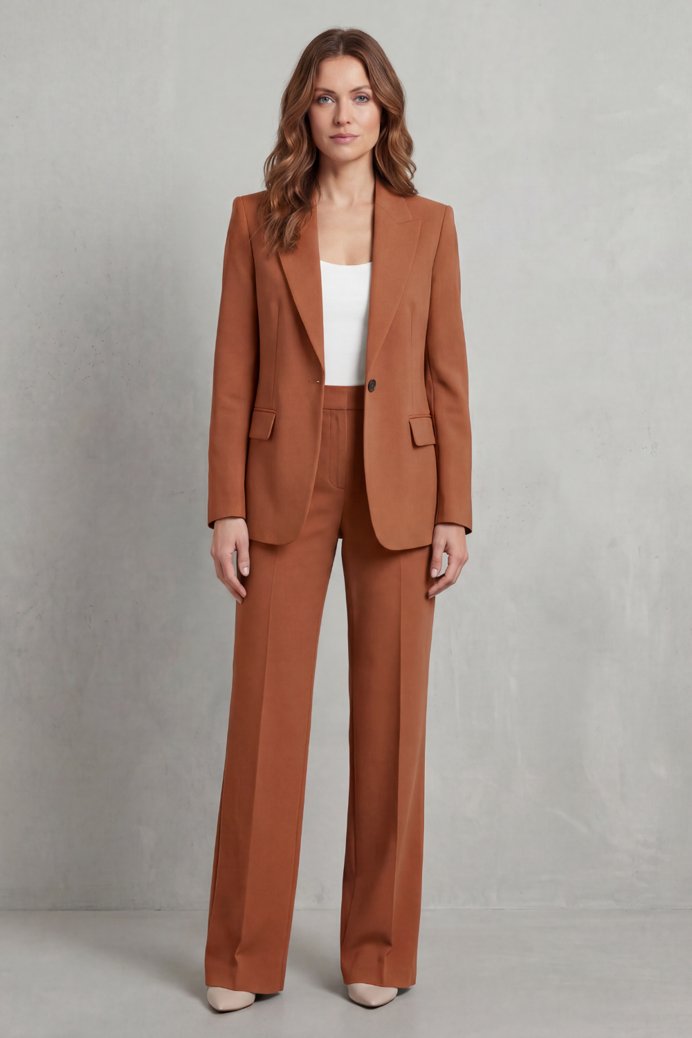 Women's Tailored Blazer and Straight-Leg Trouser Suit Dovrelle, view 10 - Elena Harper
