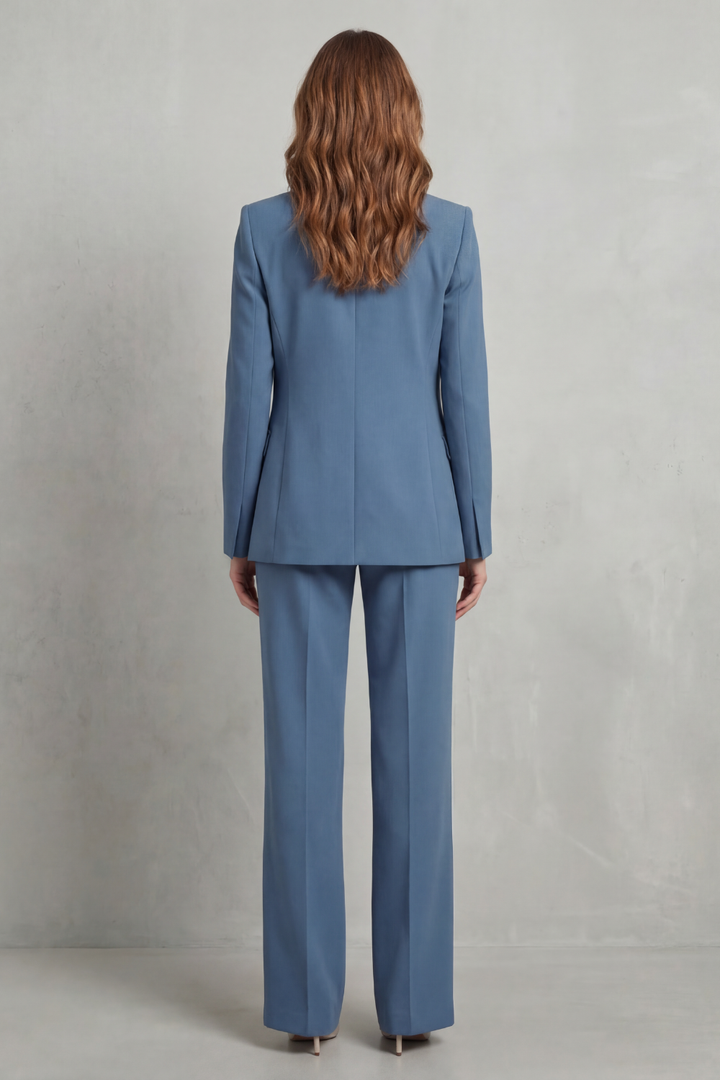 Women's Tailored Blazer and Straight-Leg Trouser Suit Dovrelle, view 4 - Elena Harper