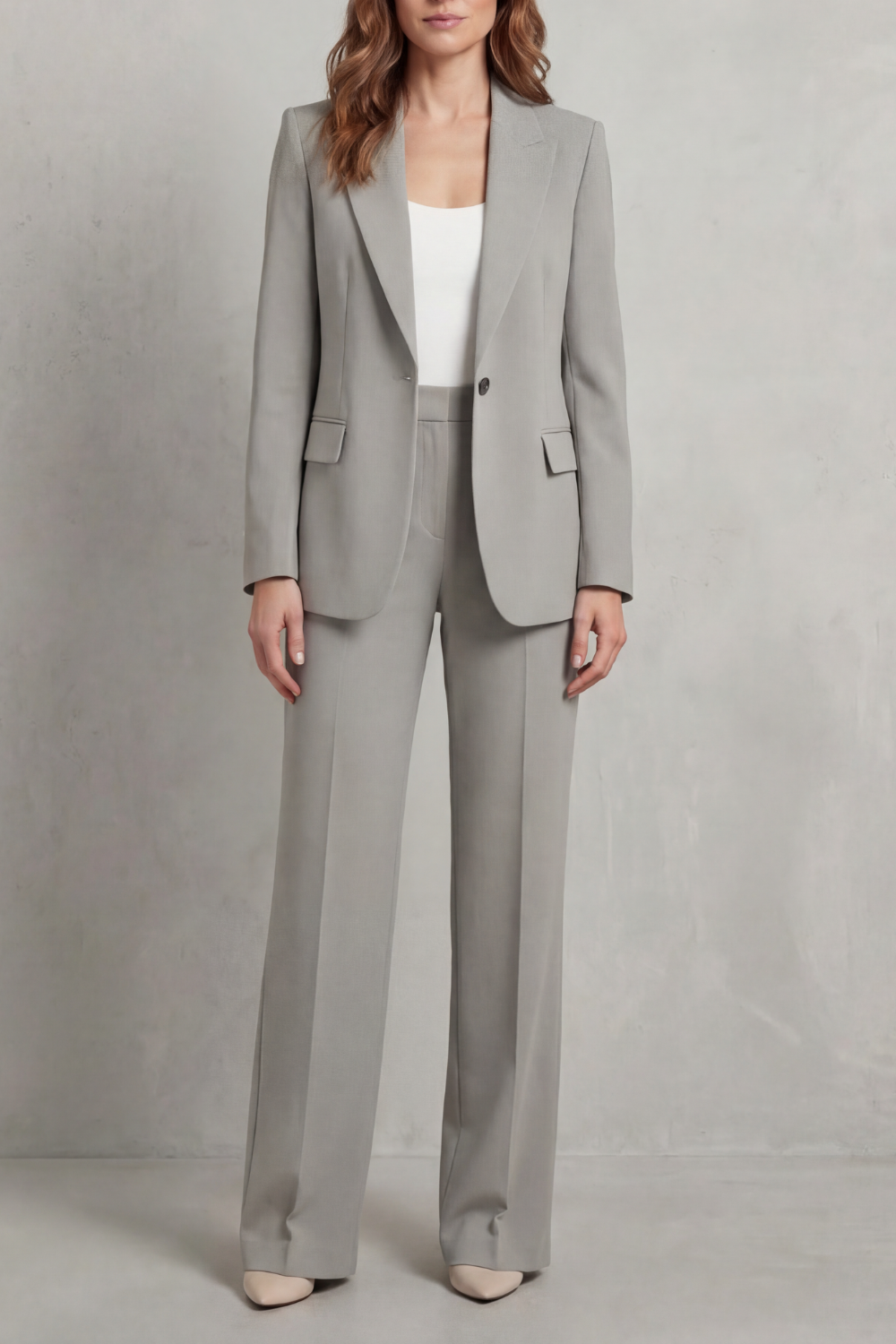 Women's Tailored Blazer and Straight-Leg Trouser Suit Dovrelle, view 5 - Elena Harper
