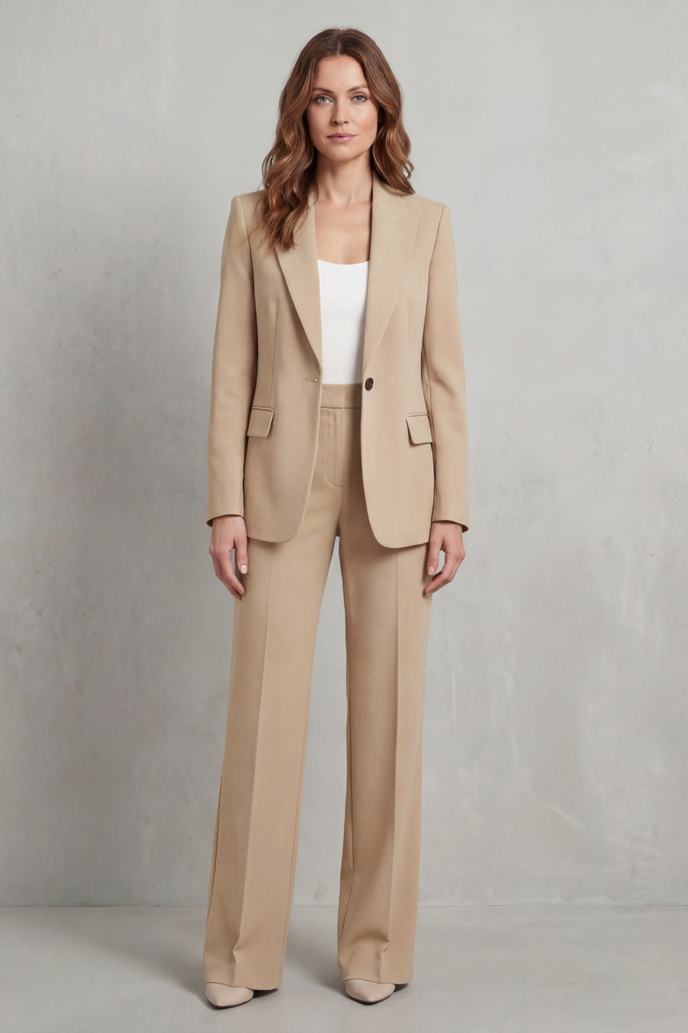 Women's Tailored Blazer and Straight-Leg Trouser Suit Dovrelle, view 8 - Elena Harper