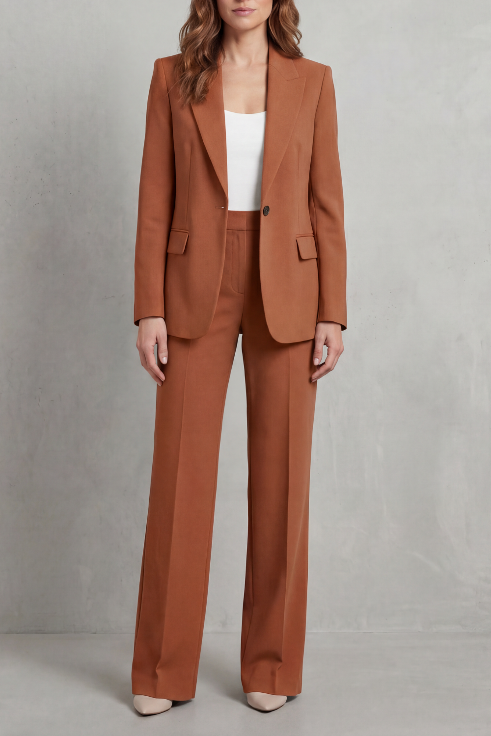 Women's Tailored Blazer and Straight-Leg Trouser Suit Dovrelle, view 9 - Elena Harper